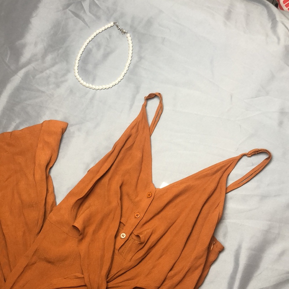By Together Rust Jumpsuit - Picture 2 of 3